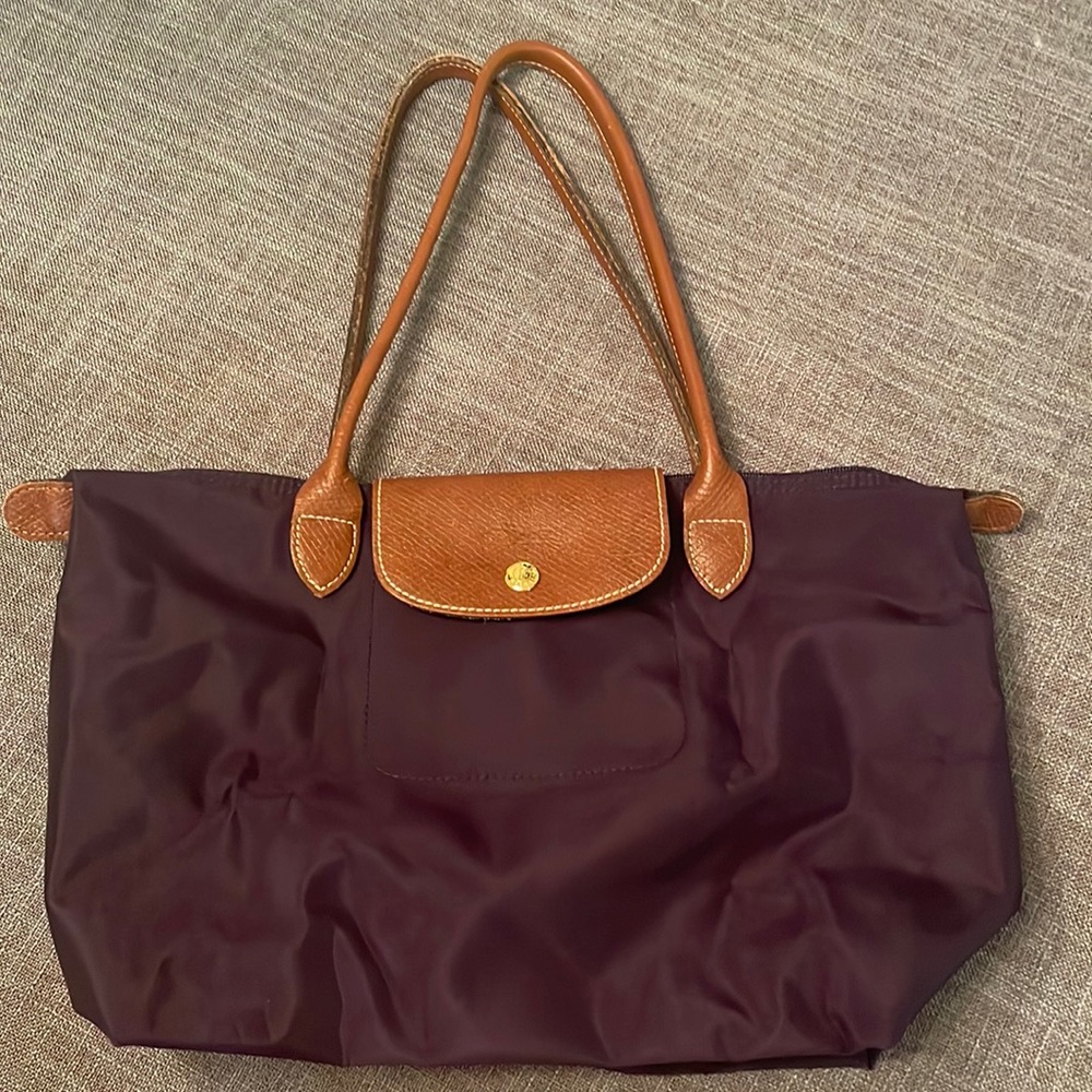 Dark purple tote